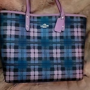 Coach reversible tote